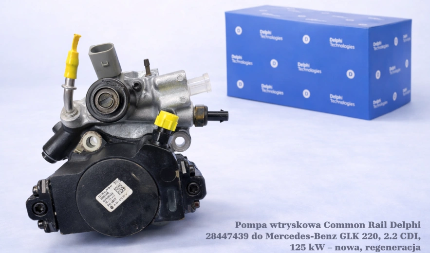 Pompa wtryskowa Common Rail Delphi 28447439 do Mercedes-Benz GLK 220, 2.2 CDI, 125 kW – nowa, regeneracja