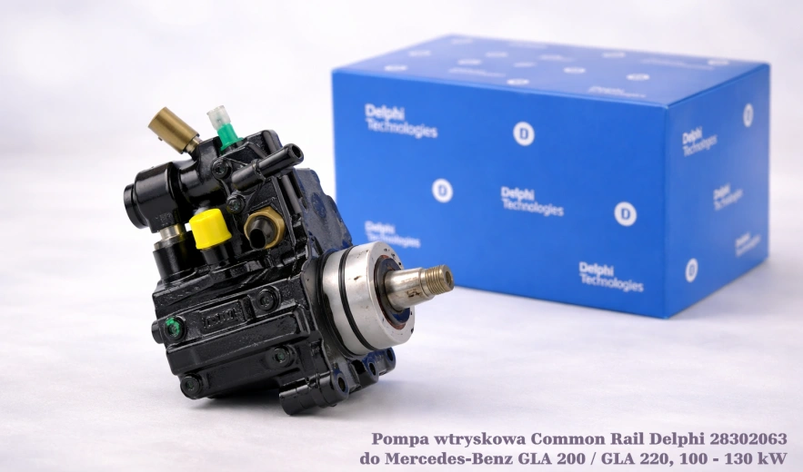 Pompa wtryskowa Common Rail Delphi 28302063 do Mercedes-Benz GLA 200 / GLA 220, 100 - 130 kW – nowa, regeneracja
