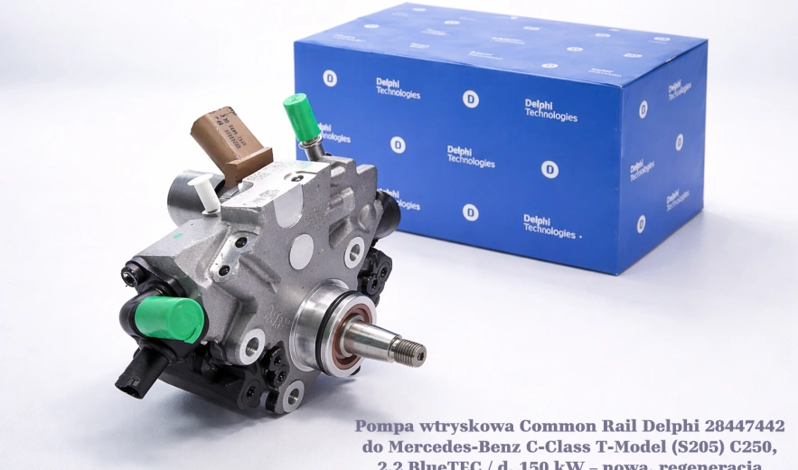 Pompa wtryskowa Common Rail Delphi 28447442 do Mercedes-Benz C-Class T-Model (S205) C250, 2.2 BlueTEC / d, 150 kW – nowa, regeneracja