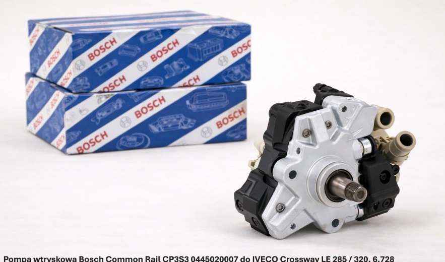Pompa wtryskowa Bosch Common Rail CP3S3 0445020007 do IVECO Crossway LE 285 / 320, 6.728 - nowa, regeneracja, cena