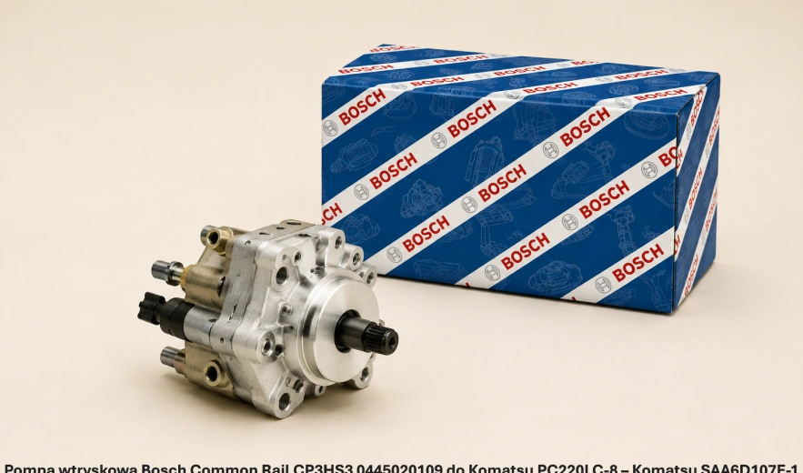 Pompa wtryskowa Bosch Common Rail CP3HS3 0445020109 do Komatsu PC220LC-8 – Komatsu SAA6D107E-1 - nowa, regeneracja, cena
