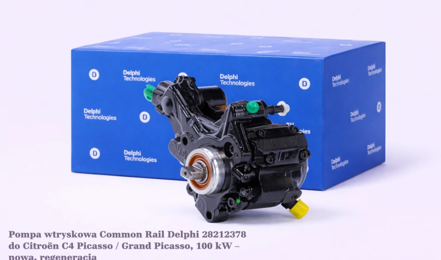 Pompa wtryskowa Common Rail Delphi 28212378 do Citroën C4 Picasso / Grand Picasso, 100 kW – nowa, regeneracja