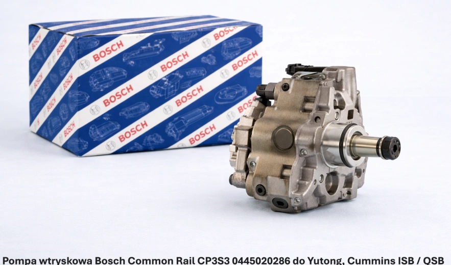 Pompa wtryskowa Bosch Common Rail CP3S3 0445020286 do Yutong, Cummins ISB / QSB 6.7 l - nowa, regeneracja, cena