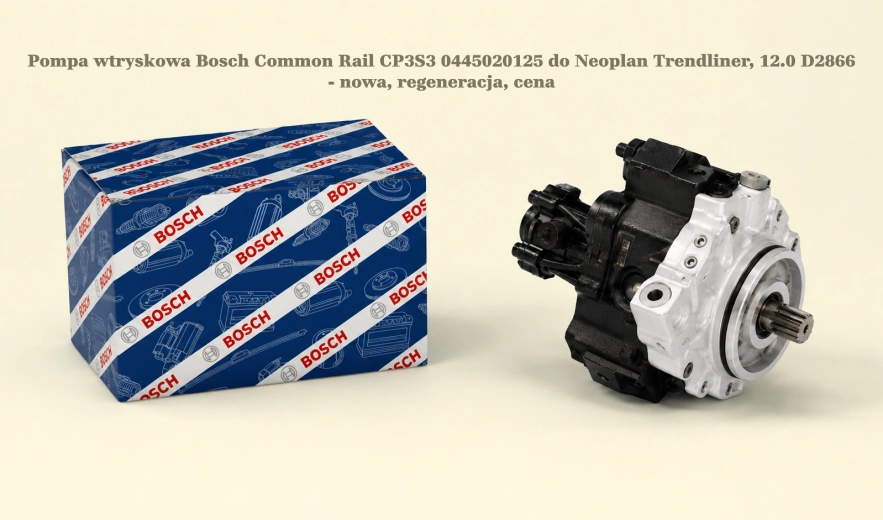 Pompa wtryskowa Bosch Common Rail CP3S3 0445020125 do Neoplan Trendliner, 12.0 D2866 - nowa, regeneracja, cena