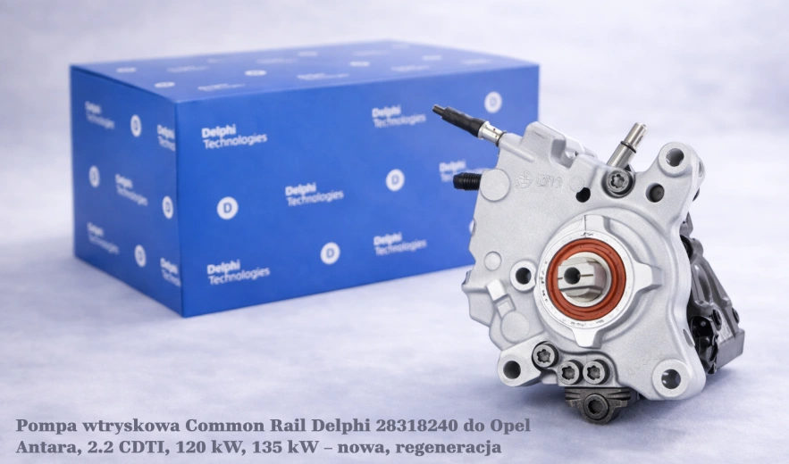 Pompa wtryskowa Common Rail Delphi 28318240 do Opel Antara, 2.2 CDTI, 120 kW, 135 kW – nowa, regeneracja