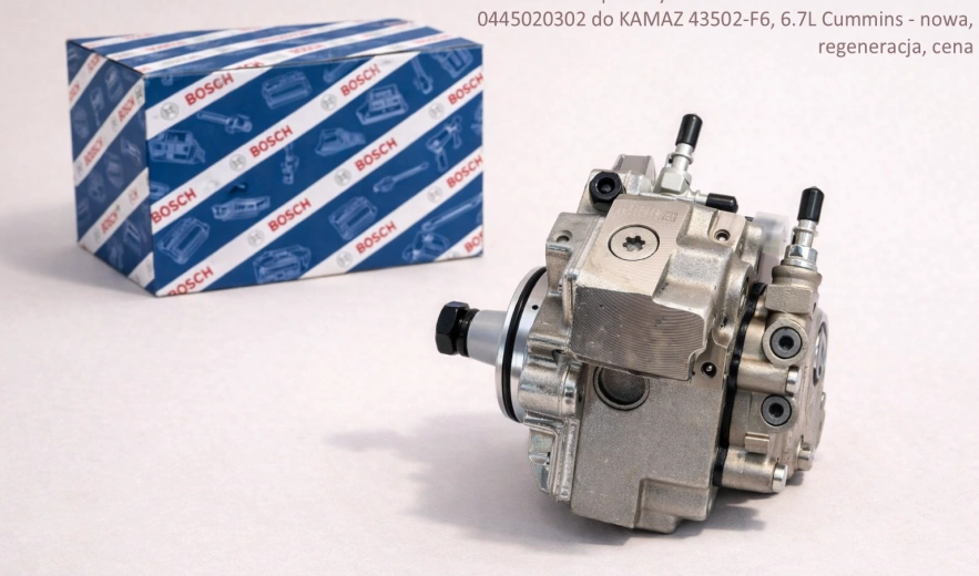 Pompa wtryskowa Bosch Common Rail CP3HS3 0445020302 do KAMAZ 43502-F6, 6.7L Cummins ISB - nowa, regeneracja, cena