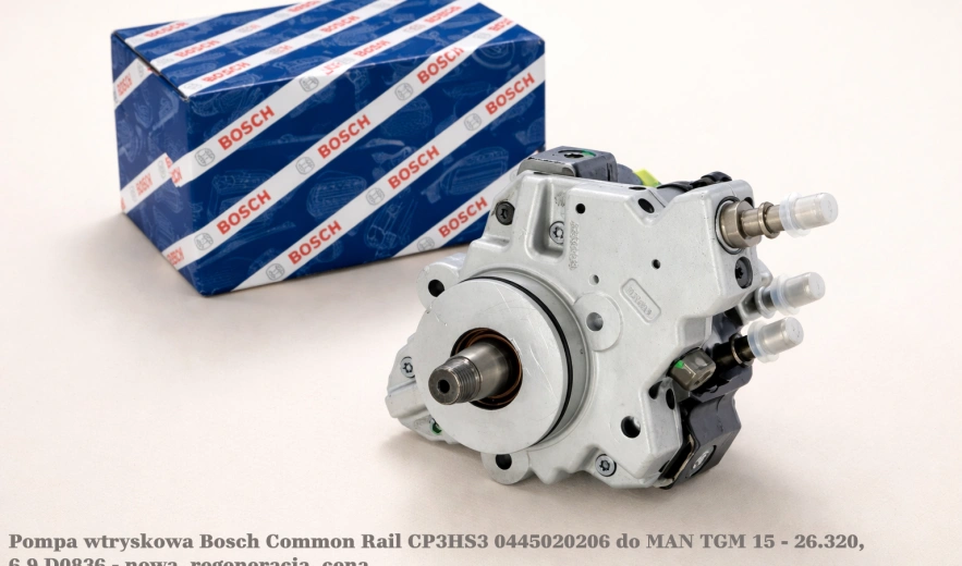Pompa wtryskowa Bosch Common Rail CP3HS3 0445020206 do MAN TGM 15 - 26.320, 6.9 D0836 - nowa, regeneracja, cena