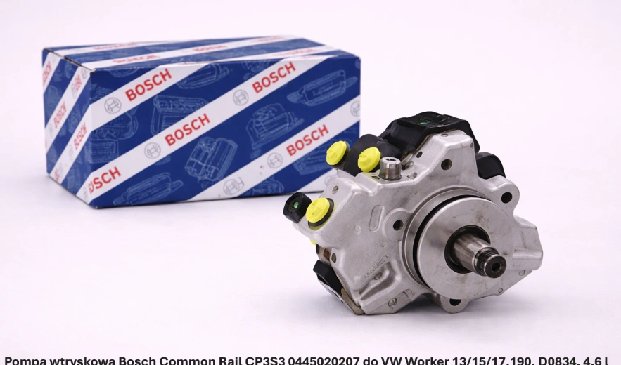 Pompa wtryskowa Bosch Common Rail CP3S3 0445020207 do VW Worker 13/15/17.190, D0834, 4.6 l - nowa, regeneracja, cena