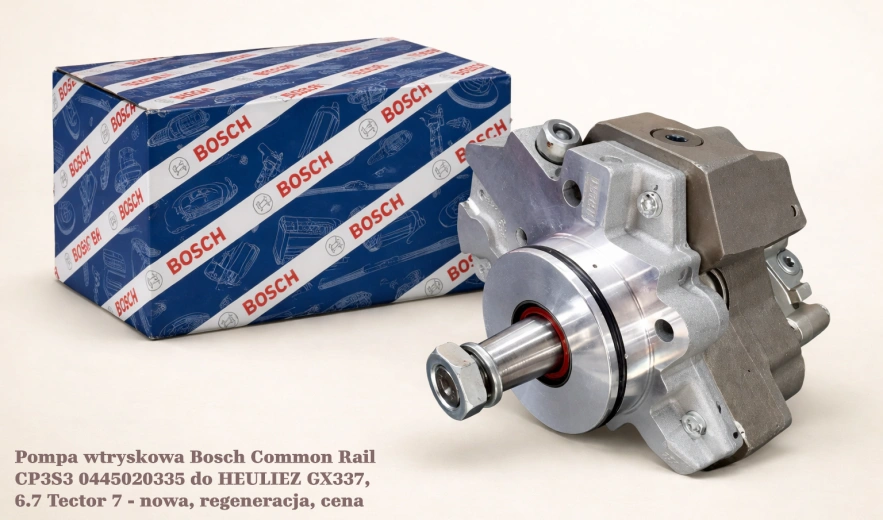 Pompa wtryskowa Bosch Common Rail CP3S3 0445020335 do HEULIEZ GX337, 6.7 Tector 7 - nowa, regeneracja, cena