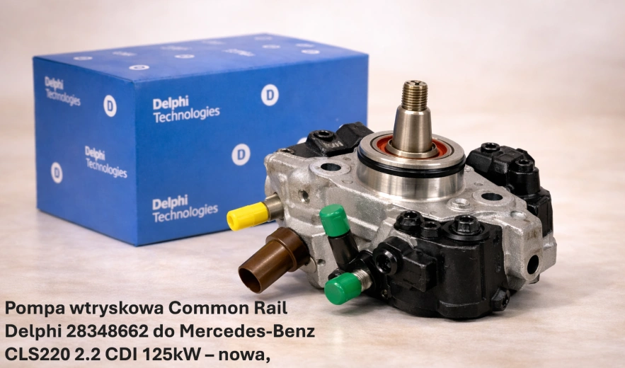 Pompa wtryskowa Common Rail Delphi 28348662 do Mercedes-Benz CLS220 2.2 CDI 125kW – nowa, regeneracja