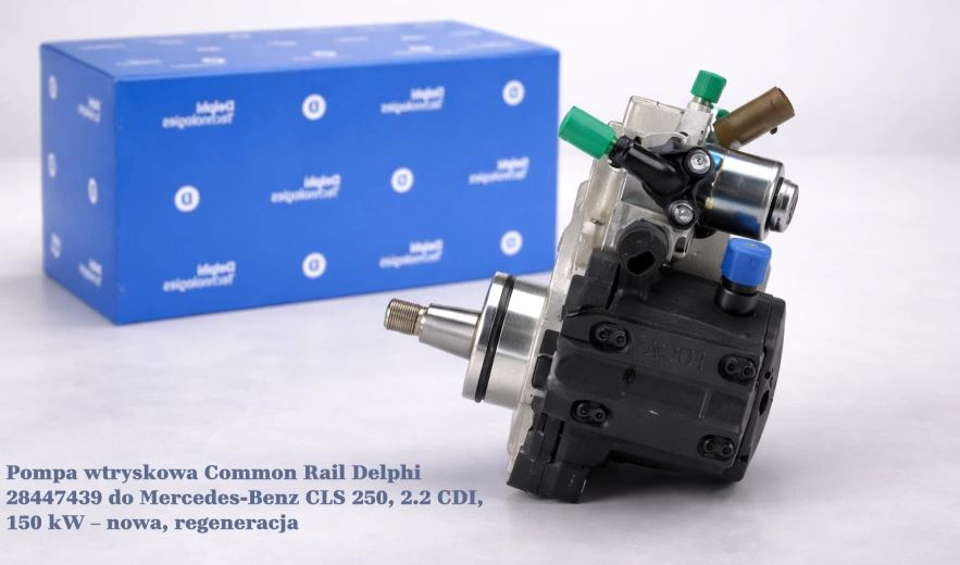 Pompa wtryskowa Common Rail Delphi 28447439 do Mercedes-Benz CLS 250, 2.2 CDI, 150 kW – nowa, regeneracja