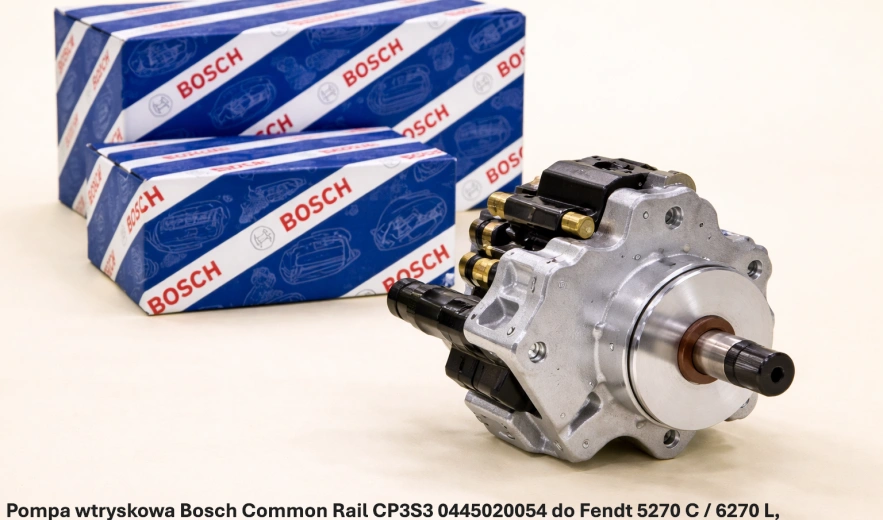 Pompa wtryskowa Bosch Common Rail CP3S3 0445020054 do Fendt 5270 C / 6270 L, 7.4 l, 74 CTA-4V - nowa, regeneracja, cena