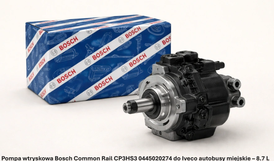 Pompa wtryskowa Bosch Common Rail CP3HS3 0445020274 do Iveco autobusy miejskie – 8.7 L – nowa, regeneracja, cena