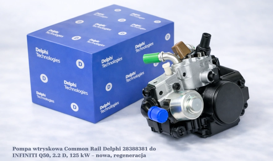 Pompa wtryskowa Common Rail Delphi 28388381 do INFINITI Q50, 2.2 D, 125 kW – nowa, regeneracja