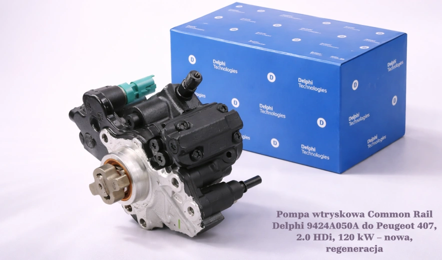 Pompa wtryskowa Common Rail Delphi 9424A050A do Peugeot 407, 2.0 HDi, 120 kW – nowa, regeneracja