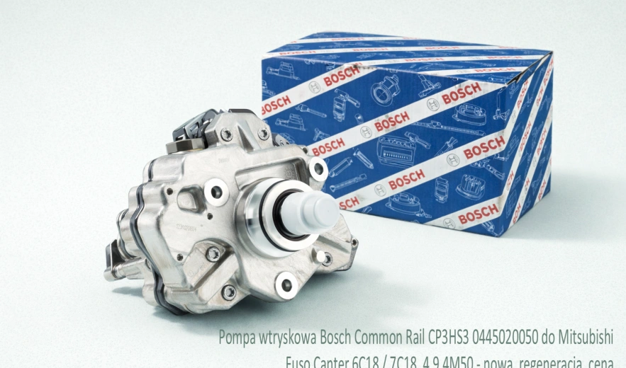 Pompa wtryskowa Bosch Common Rail CP3HS3 0445020050 do Mitsubishi Fuso Canter 6C18 / 7C18, 4.9 4M50 - nowa, regeneracja, cena