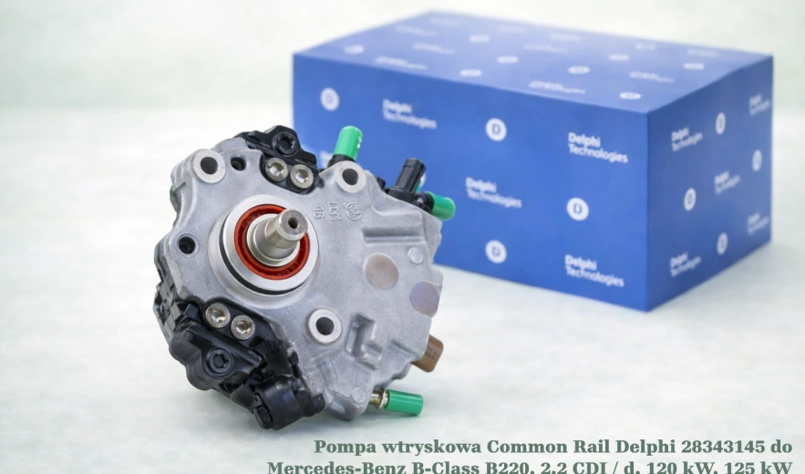 Pompa wtryskowa Common Rail Delphi 28343145 do Mercedes-Benz B-Class B220, 2.2 CDI / d, 120 kW, 125 kW – nowa, regeneracja