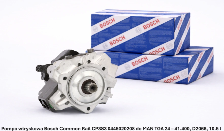 Pompa wtryskowa Bosch Common Rail CP3S3 0445020208 do MAN TGA 24 – 41.400, D2066, 10.5 l - nowa, regeneracja, cena