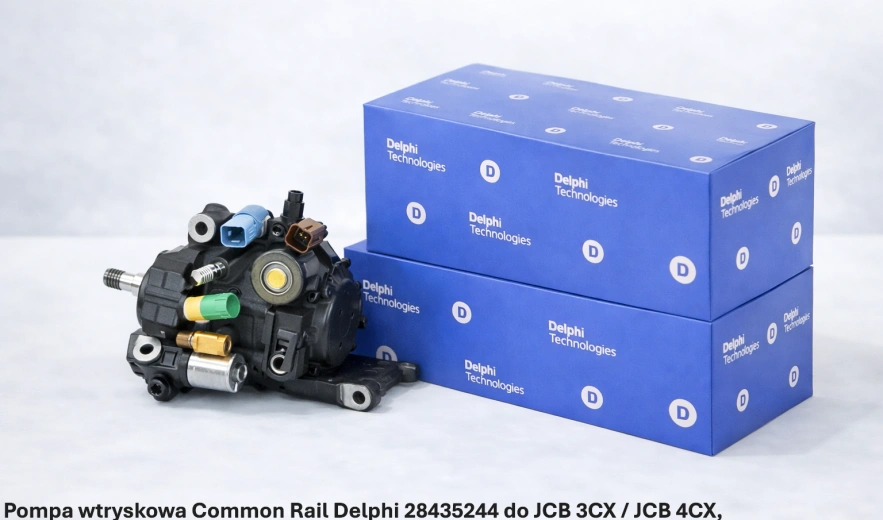 Pompa wtryskowa Common Rail Delphi 28435244 do JCB 3CX / JCB 4CX, 63-74,2kW– nowa, regeneracja
