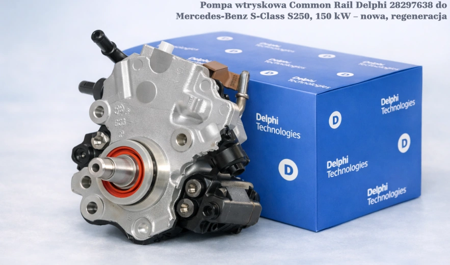 Pompa wtryskowa Common Rail Delphi 28297638 do Mercedes-Benz S-Class S250, 150 kW – nowa, regeneracja