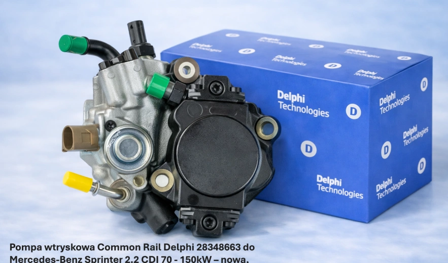 Pompa wtryskowa Common Rail Delphi 28348663 do Mercedes-Benz Sprinter 2.2 CDI 70 - 150kW – nowa, regeneracja