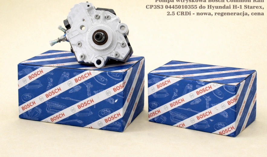 Pompa wtryskowa Bosch Common Rail CP3S3 0445010355 do Hyundai H-1 Starex, 2.5 CRDi - nowa, regeneracja, cena