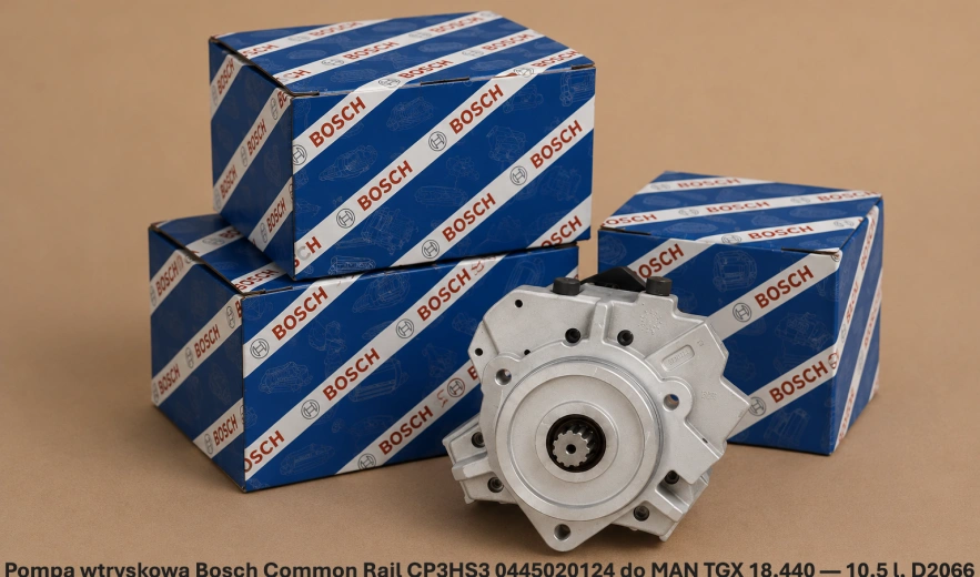 Pompa wtryskowa Bosch Common Rail CP3HS3 0445020124 do MAN TGX 18.440 — 10.5 l, D2066 - nowa, regeneracja, cena