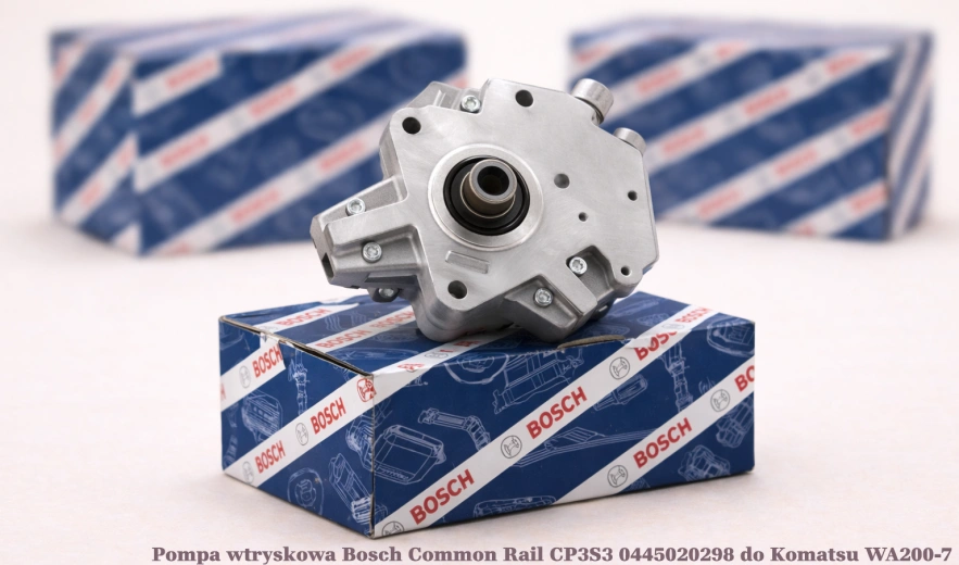 Pompa wtryskowa Bosch Common Rail CP3S3 0445020298 do Komatsu WA200-7 / PC170LC-10, SAA4D107E-2 - nowa, regeneracja, cena