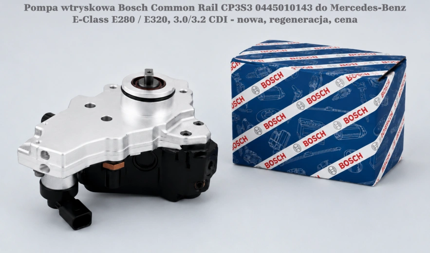 Pompa wtryskowa Bosch Common Rail CP3S3 0445010143 do Mercedes-Benz E-Class E280 / E320, 3.0/3.2 CDI - nowa, regeneracja, cena