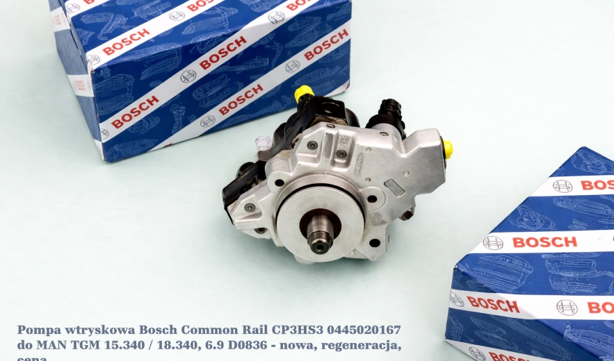 Pompa wtryskowa Bosch Common Rail CP3HS3 0445020167 do MAN TGM 15.340 / 18.340, 6.9 D0836 - nowa, regeneracja, cena