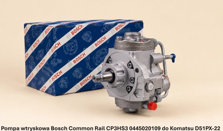 Pompa wtryskowa Bosch Common Rail CP3HS3 0445020109 do Komatsu D51PX-22 – Komatsu SAA6D107E - nowa, regeneracja, cena