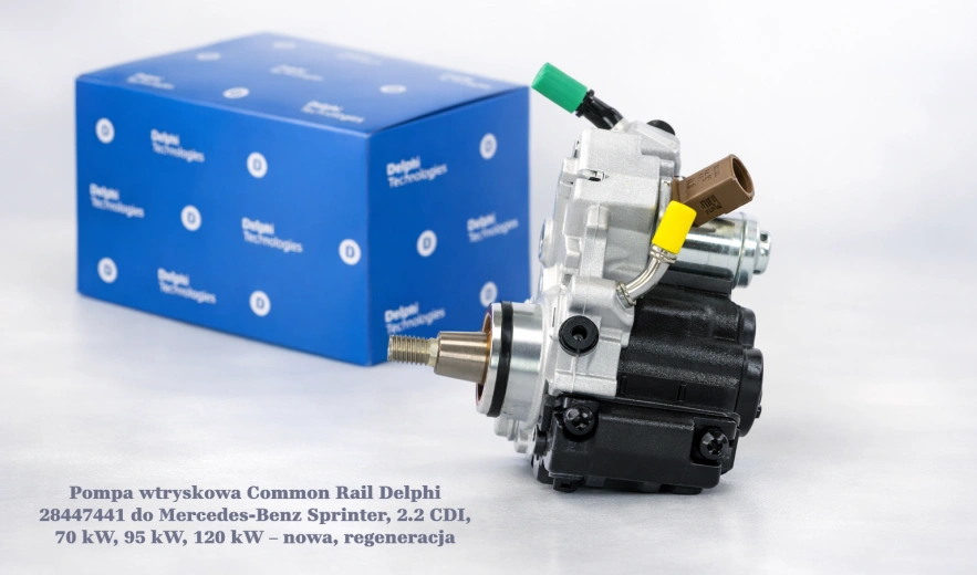 Pompa wtryskowa Common Rail Delphi 28447441 do Mercedes-Benz Sprinter, 2.2 CDI, 70 kW, 95 kW, 120 kW – nowa, regeneracja
