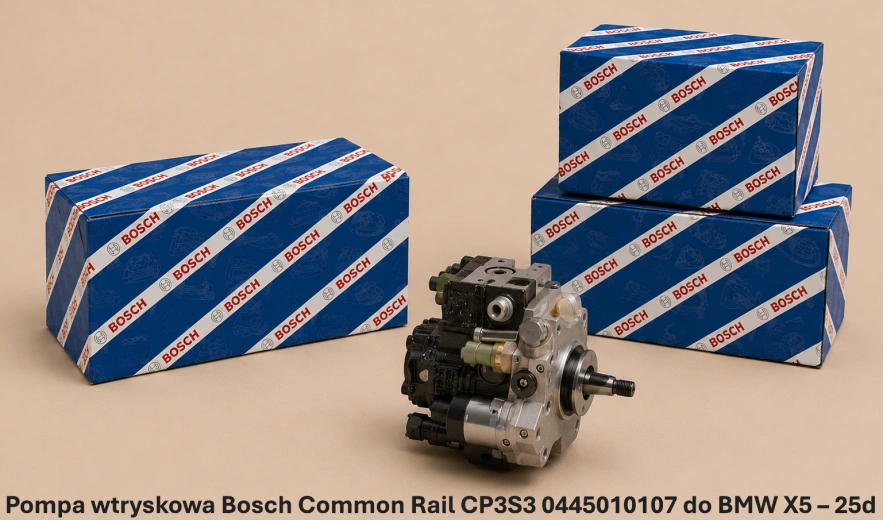 Pompa wtryskowa Bosch Common Rail CP3S3 0445010107 do BMW X5 – 25d - nowa, regeneracja, cena