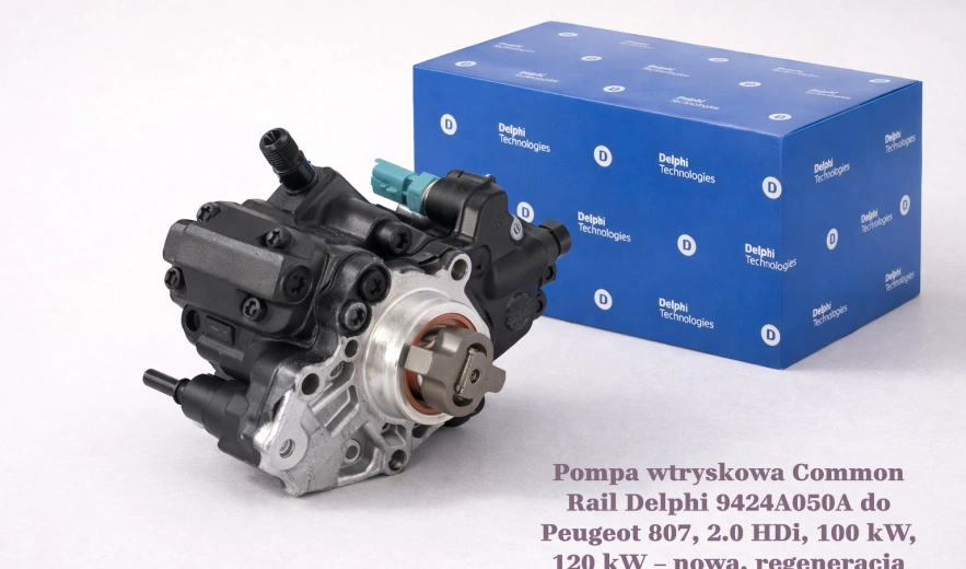 Pompa wtryskowa Common Rail Delphi 9424A050A do Peugeot 807, 2.0 HDi, 100 kW, 120 kW – nowa, regeneracja