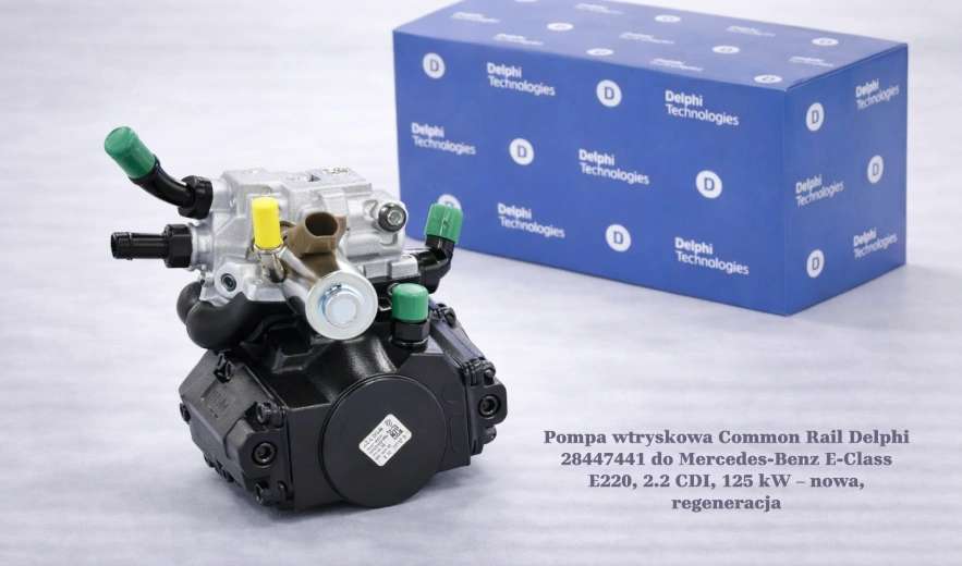 Pompa wtryskowa Common Rail Delphi 28447441 do Mercedes-Benz E-Class E220, 2.2 CDI, 125 kW – nowa, regeneracja