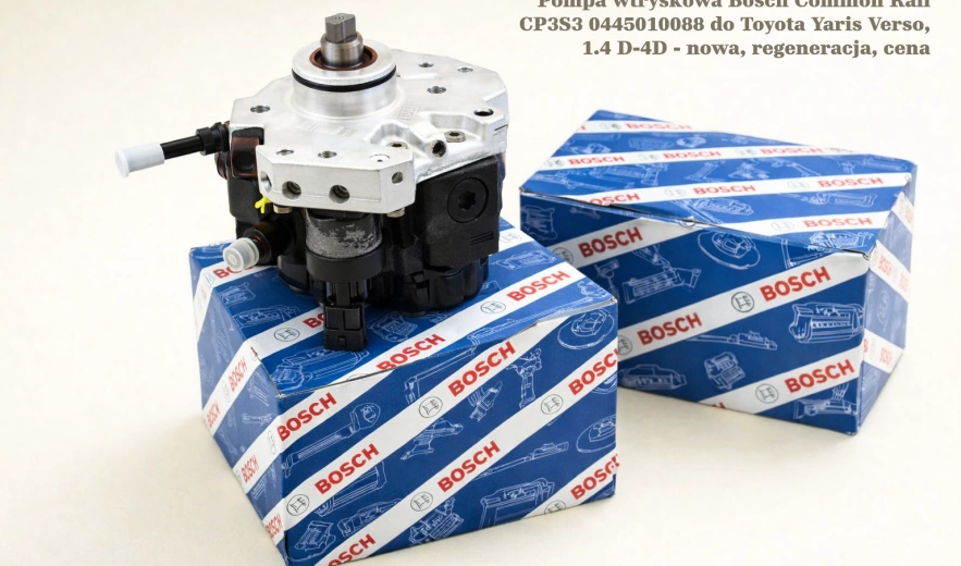 Pompa wtryskowa Bosch Common Rail CP3S3 0445010088 do Toyota Yaris Verso, 1.4 D-4D - nowa, regeneracja, cena