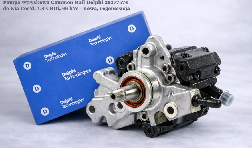 Pompa wtryskowa Common Rail Delphi 28277574 do Kia Cee’d, 1.4 CRDi, 66 kW – nowa, regeneracja