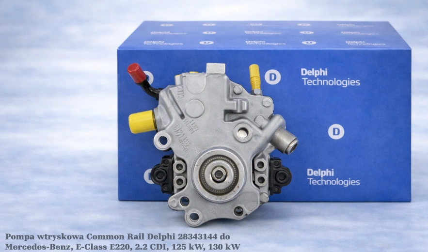 Pompa wtryskowa Common Rail Delphi 28343144 do Mercedes-Benz, E-Class E220, 2.2 CDI, 125 kW, 130 kW – nowa, regeneracja