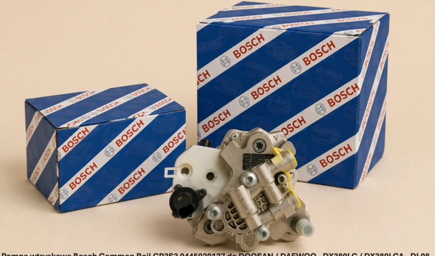 Pompa wtryskowa Bosch Common Rail CP3S3 0445020127 do DOOSAN / DAEWOO - DX380LC / DX380LCA - DL08, 7.64 l - nowa, regeneracja, cena