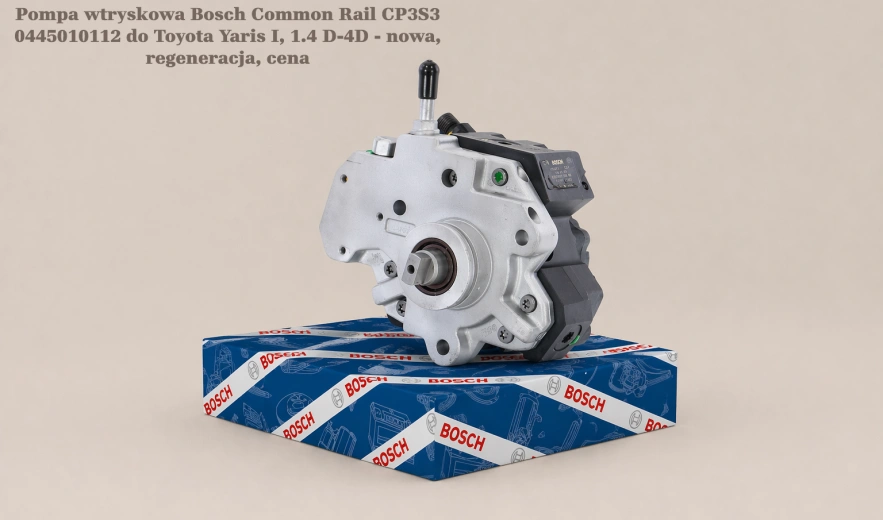 Pompa wtryskowa Bosch Common Rail CP3S3 0445010112 do Toyota Yaris I, 1.4 D-4D - nowa, regeneracja, cena