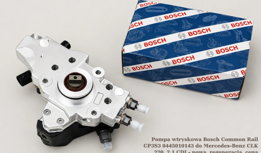 Pompa wtryskowa Bosch Common Rail CP3S3 0445010143 do Mercedes-Benz CLK 220, 2.1 CDI - nowa, regeneracja, cena