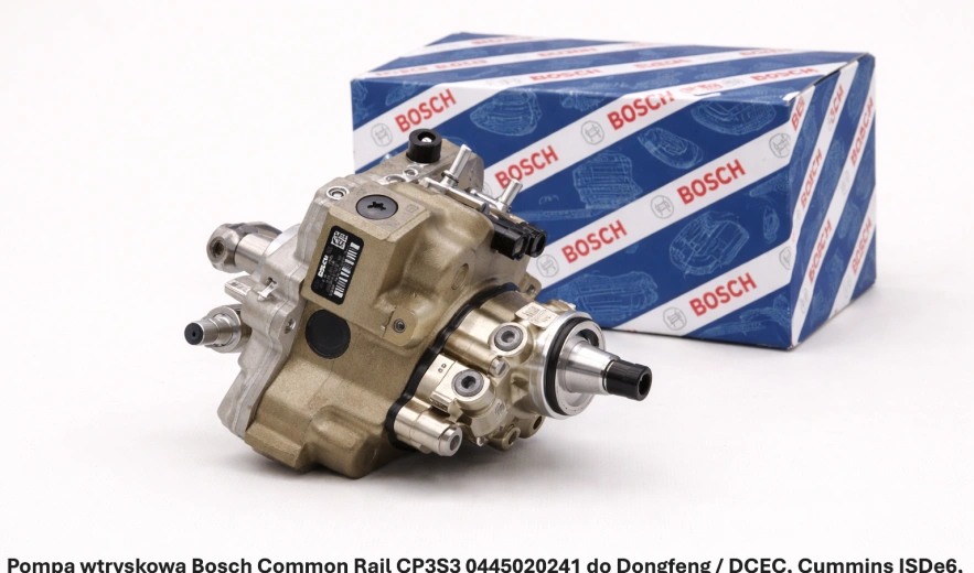 Pompa wtryskowa Bosch Common Rail CP3S3 0445020241 do Dongfeng / DCEC, Cummins ISDe6, 6.7 l - nowa, regeneracja, cena