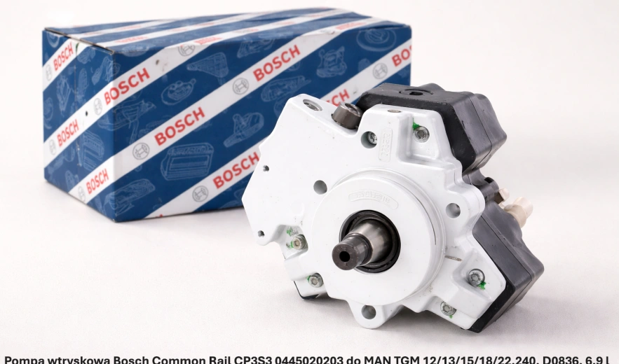 Pompa wtryskowa Bosch Common Rail CP3S3 0445020203 do MAN TGM 12/13/15/18/22.240, D0836, 6.9 l - nowa, regeneracja, cena