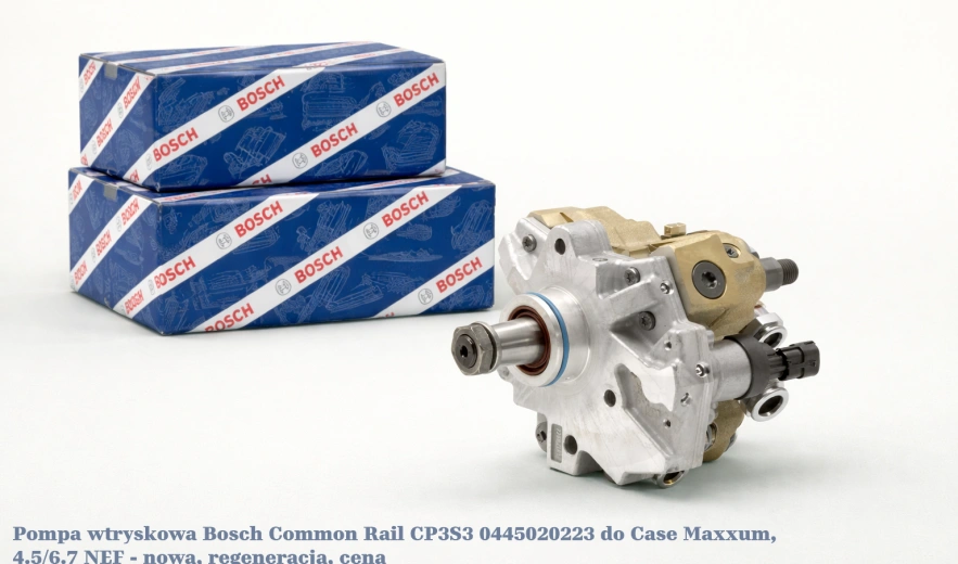 Pompa wtryskowa Bosch Common Rail CP3S3 0445020223 do Case Maxxum, 4.5/6.7 NEF - nowa, regeneracja, cena