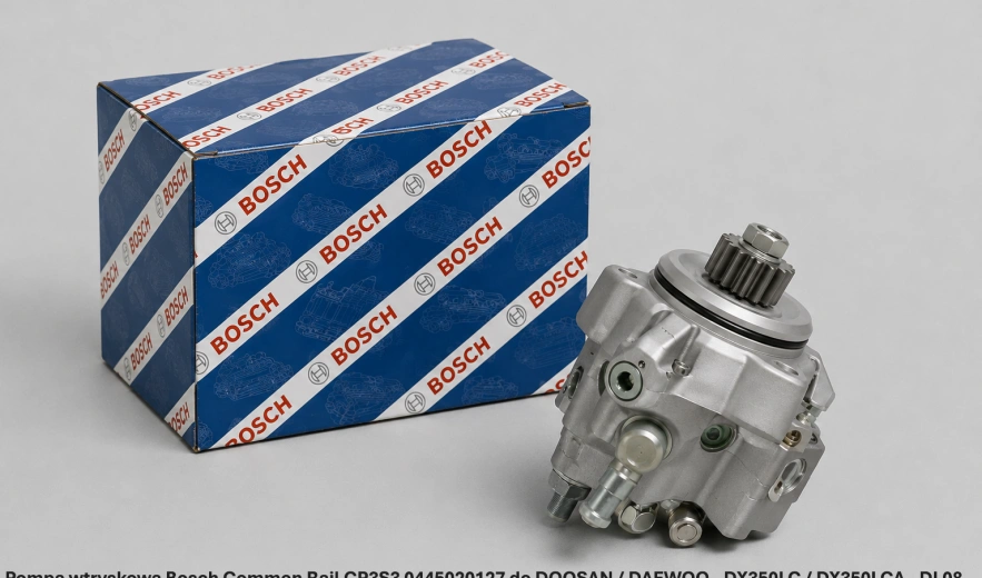 Pompa wtryskowa Bosch Common Rail CP3S3 0445020127 do DOOSAN / DAEWOO - DX350LC / DX350LCA - DL08, 7.64 l - nowa, regeneracja, cena