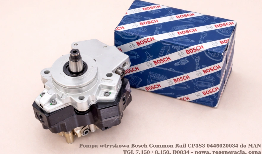 Pompa wtryskowa Bosch Common Rail CP3S3 0445020034 do MAN TGL 7.150 / 8.150, D0834 - nowa, regeneracja, cena