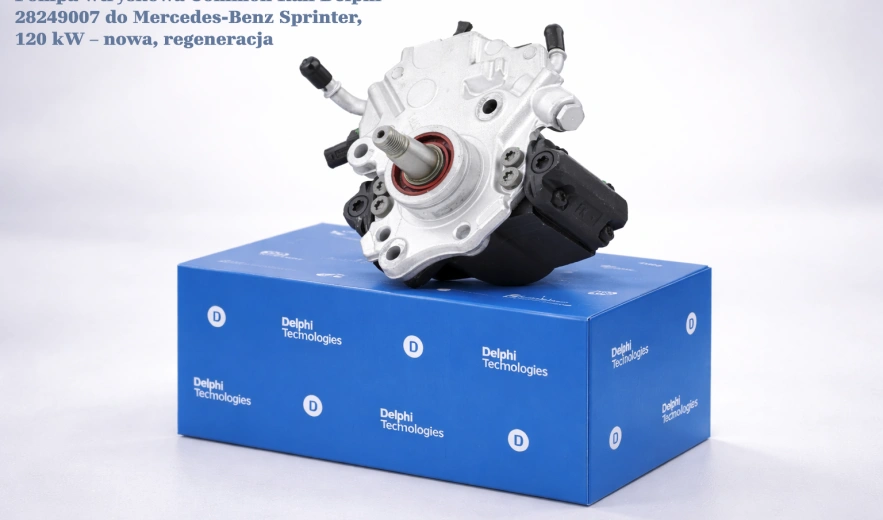 Pompa wtryskowa Common Rail Delphi 28249007 do Mercedes-Benz Sprinter, 120 kW – nowa, regeneracja