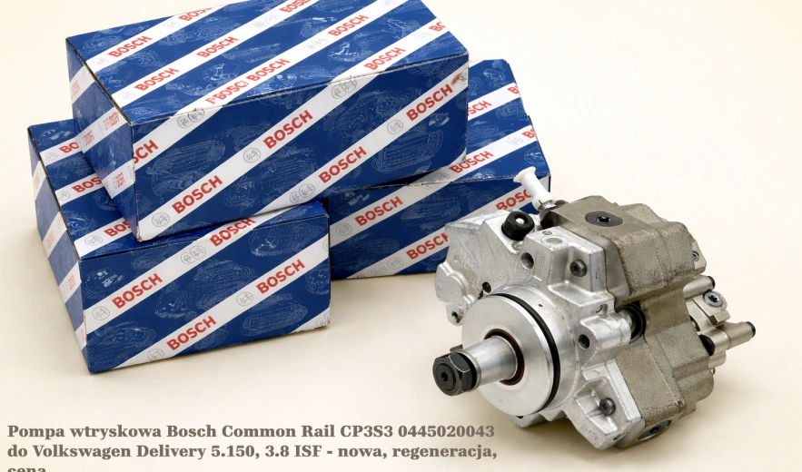 Pompa wtryskowa Bosch Common Rail CP3S3 0445020043 do Volkswagen Delivery 5.150, 3.8 ISF - nowa, regeneracja, cena