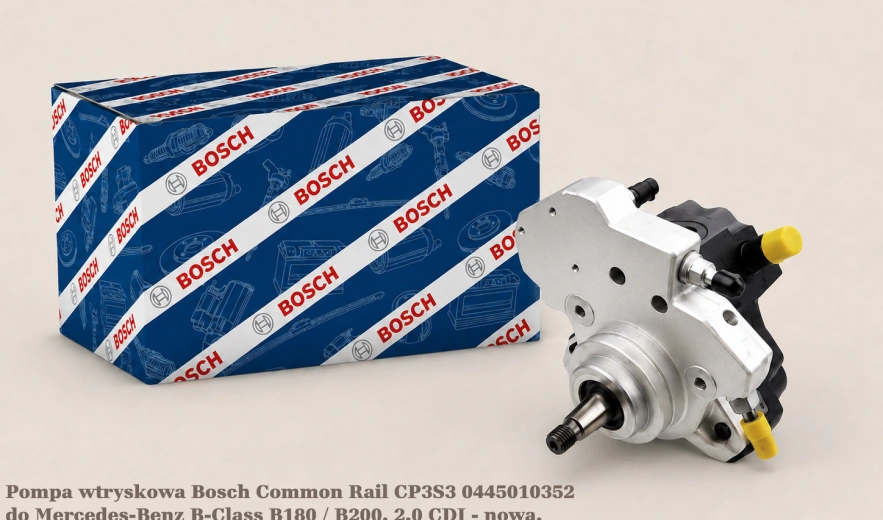 Pompa wtryskowa Bosch Common Rail CP3S3 0445010352 do Mercedes-Benz B-Class B180 / B200, 2.0 CDI - nowa, regeneracja, cena