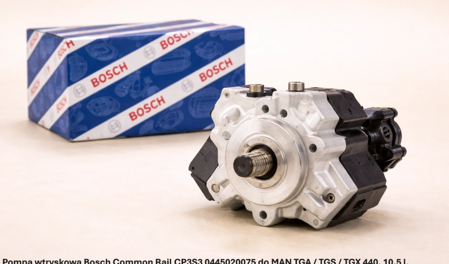 Pompa wtryskowa Bosch Common Rail CP3S3 0445020075 do MAN TGA / TGS / TGX 440, 10.5 l, D2066 - nowa, regeneracja, cena